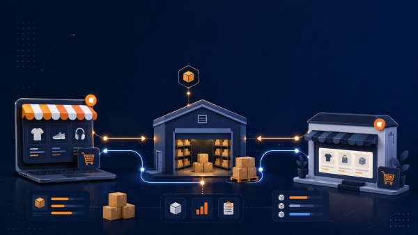 Synchronize Amazon WooCommerce warehouse with data flow between marketplace, online store and management system